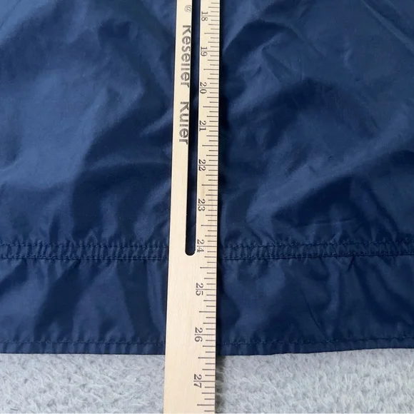 Walt Disney World Windbreaker Jacket Womens Large Blue Mickey Hooded Full Zip - Picture 6 of 11